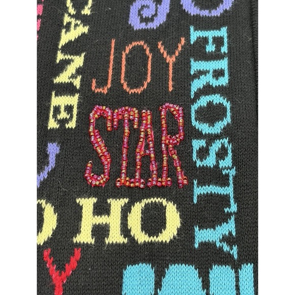 Vtg Coldwater Creek Womens Holiday Cardigan Sweater XXL Full Zip Beaded Sequin - Picture 6 of 9